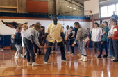 High School students doing the limbo - Williston, Florida
