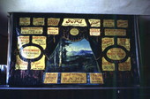 Owens School's stage curtain - Arcadia, Florida.