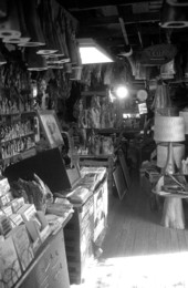 Gift shop selling cypress knees and other items - Palmdale, Florida.
