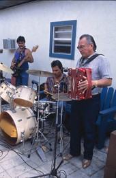 Close up of members of Los Fronterizos de Matamoros performing - Immokalee, Florida