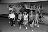 Young women in aerobics class- Tallahassee, Florida.
