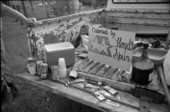 Drinks and food in the back of the truck - Tallahassee, Florida.