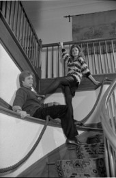 Models on a staircase - Tallahassee, Florida.