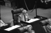 Member of the "Silver Haired Legislature" sitting in the Florida House of Representatives - Tallahassee, Florida.
