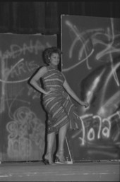 Model in a fashion show at FAMU - Tallahassee, Florida.