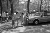 Children protest against the cutting of trees on a canopy road - Tallahassee, Florida.