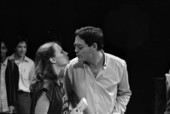 Raul Julia with a young actress - Tallahassee, Florida.