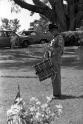 Drummer during Memorial Day at Oakland Cemetery - Tallahassee, Florida.