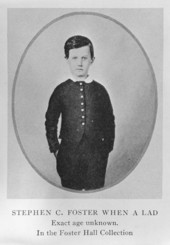 Portrait of Stephen C. Foster as a lad