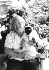 Portrait of dollmaker Bertha Burnham in White Springs, Florida.
