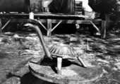 Sculpture welded by Stanley Papio on display at his museum in Key Largo, Florida.