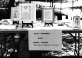 Table and booth featuring katubut made by Nancy Greenberg- Dade County, Florida