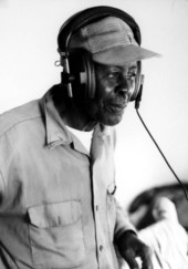 Robert Dennis wearing ear phones- Belle Glade, Florida.
