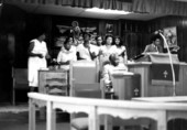 Church choir at St. Johns Missionary Baptist Church- Seville, Florida
