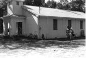 Women posing at Mt. Olive Primitive Baptist Church- Lamont, Florida