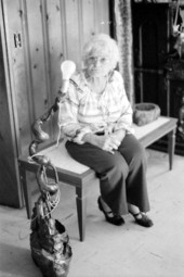 Artisan Maggie Melton sitting at her home- Tampa, Florida.