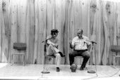 Burlon Craig discussing his pottery at the Festival of American Folklife- Washington, D.C.