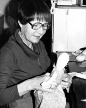 Delafean Walther making a doll - Live Oak, Florida