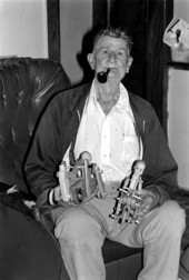 Charlie McGauley with wooden toys - Jennings, Florida