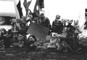 Puppets used by the Shoestring Puppet Theater at the 1983 Florida Folk Festival - White Springs, Florida
