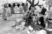 Puppets used by the Shoestring Puppet Theater at the 1983 Florida Folk Festival - White Springs, Florida