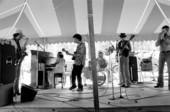 Ida Goodson playing piano with the King Snake Blues Band at the 1983 Florida Folk Festival - White Springs, Florida