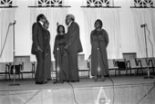 Sunrise Gospel Singers quartet performing in concert at Masonic lodge - Jacksonville, Florida.
