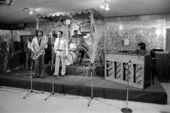 Ida Goodson rehearsing with her blues and gospel band at the Club Royal on Alcaniz Street - Pensacola, Florida.