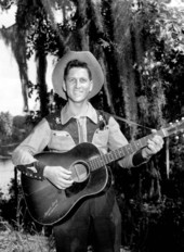 Marvin Lacy of Lake Wales playing guitar- White Springs, Florida