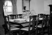 View of the plantation house dining room during the opening ceremonies for Kingsley Plantation State Park - Jacksonville, Florida.