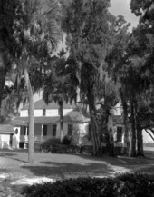 View of main house at Kingsley Plantation State Park - Jacksonville, Florida.