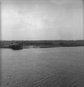Docks on small barrier island in front of Fort George Island - Jacksonville, Florida