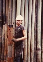 Oil worker in the Everglades