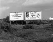 Billboard about protecting manatees