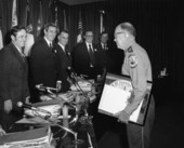 Florida Park Service park ranger and manager Carlos Maxwell being honored by the Florida Cabinet upon his retirement - Tallahassee, Florida.