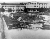 Damage at the Brock House from storm - Enterprise, Florida
