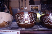 Close-up view of a bouzouki made by Dimitris Adamopoulos at the Hollywood Music Shop - Hollywood, Florida.