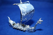 Solder sculpture of a Viking ship by Charles B. Mars - Titusville, Florida.