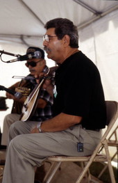 Kostas Maris (L) and Nicholas Mastras perform at Florida Folklife Festival - White Springs, Florida.