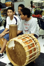 Young male drummers - Celebration, Florida.