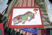 Lao drawing by Kham Insouta at the Asian Neighborhood Center in St. Petersburg, Florida.