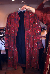 Close-up view of traditional Iranian dress in Clearwater, Florida.