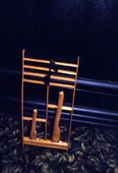 Angklung bamboo instrument used by the Muskong Kawayan ensemble at the Bayanihan Arts Center in Tampa, Florida.