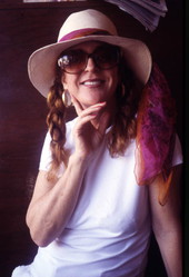 Portrait of Australian tango & flamenco dancer Elaine Jones in Miami Beach, Florida.