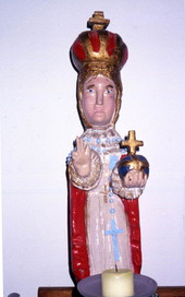 Carved item depicting the Pope.