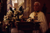 Priest at Saint Nicholas Greek Orthodox Cathedral - Tarpon Springs, Florida.
