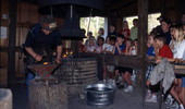 Skeeter Prather demonstrates blacksmithing at Rural Folklife Days - White Springs, Florida.