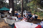 Members of the Harris Family with sugarcane at Florida Folklife Festival - White Springs, Florida.