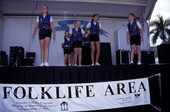 Country Rhythm Cloggers performs on the stage - Fort Myers, Florida.