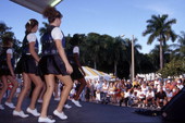 Country Rhythm Cloggers performs on the stage - Fort Myers, Florida.